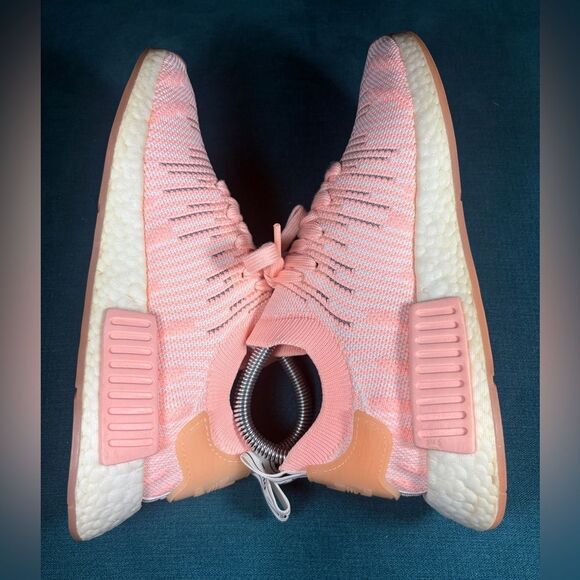 Adidas NMD_R1 Primeknit Clear Orange Women sneakers size 6.5 - Picture 5 of 8